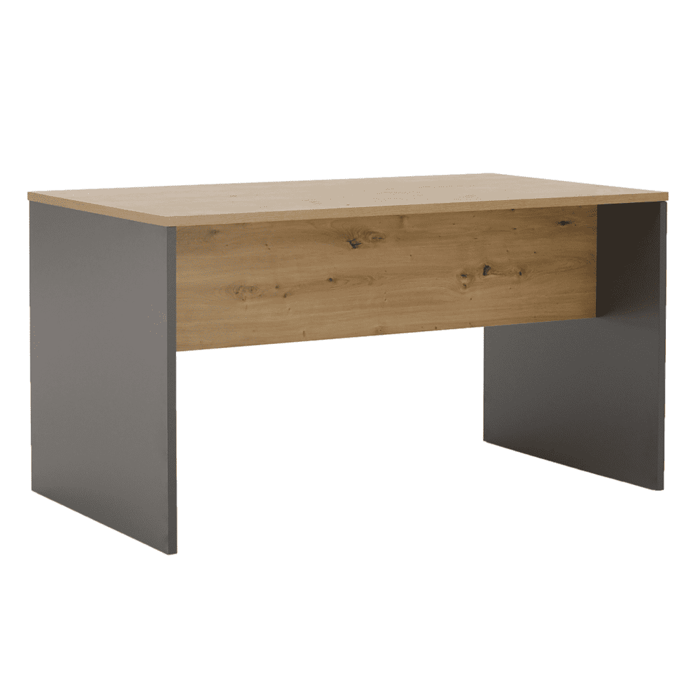 KONDELA Písací stôl, grafit / dub artisan, RIOMA NEW TYP 16